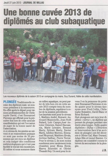 Remise des diplômes 2013